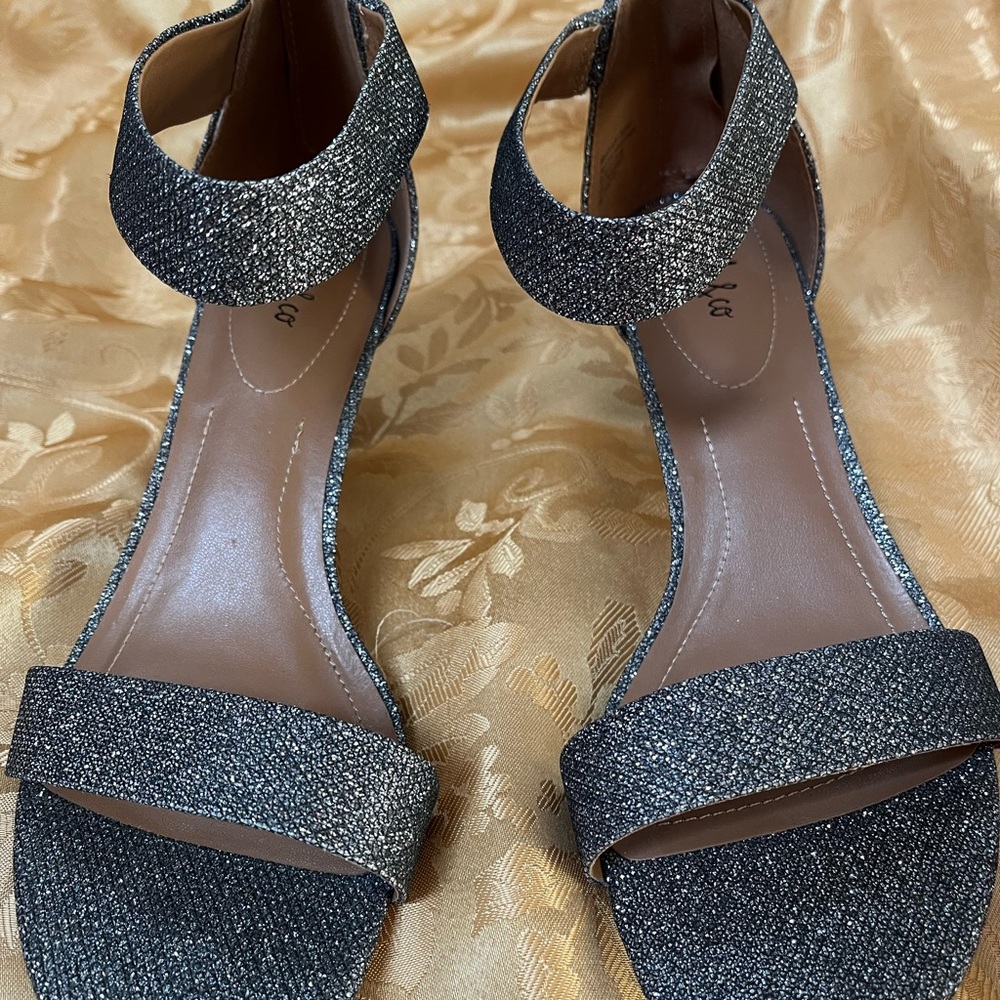Elegant New Black Glitter Women's Sandals